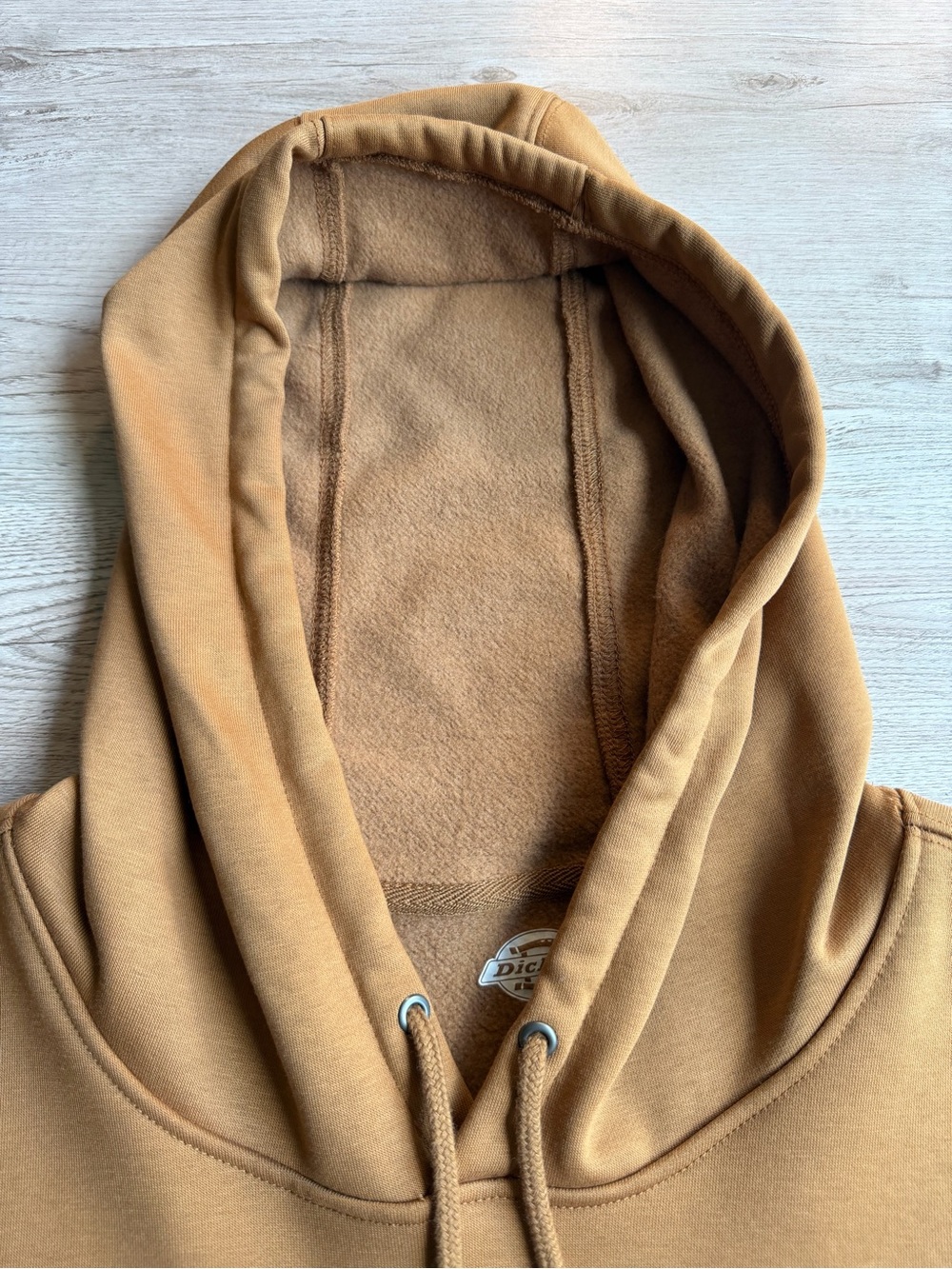 Dickies Men’s Large Pullover Fleece Hoodie Brown Duck DWR Workwear - Picture 9 of 16